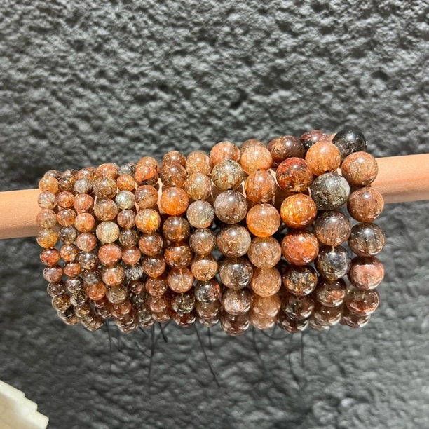 【月月家】W019天然水晶 高品黑金超单圈手串 多样性发其一