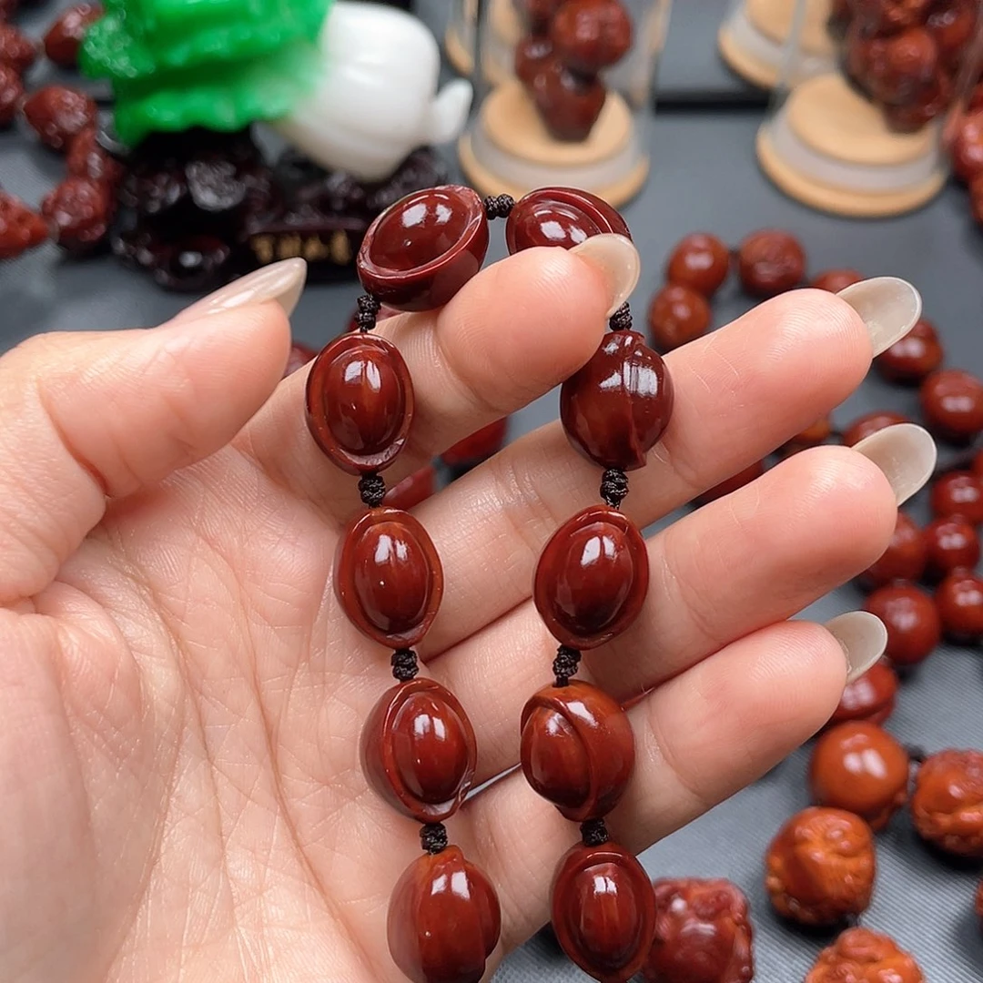 小***茗橄榄核手串元宝手宝