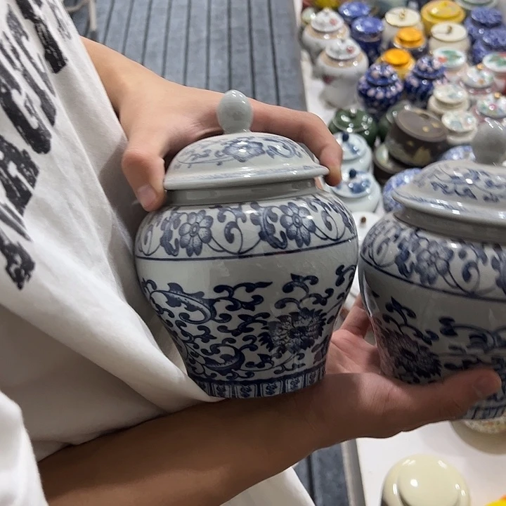 茶叶罐陶瓷家用储物罐瑕疵福利品介意勿拍