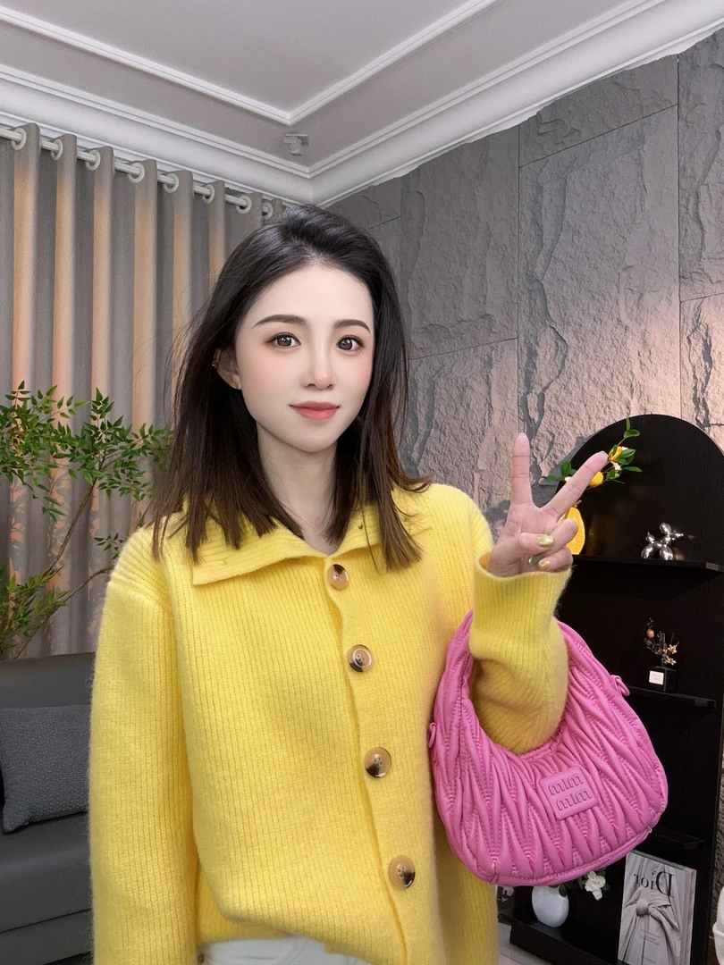 慵懒时尚高领长袖毛衣开衫女秋季新款韩版宽松显瘦中长款针织上衣