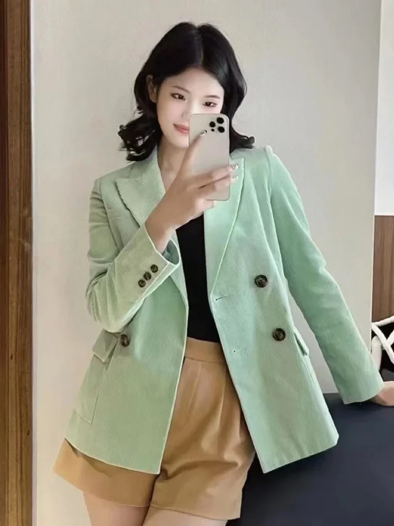 不支持退换 2折不要 5400422 时尚质感条绒西装