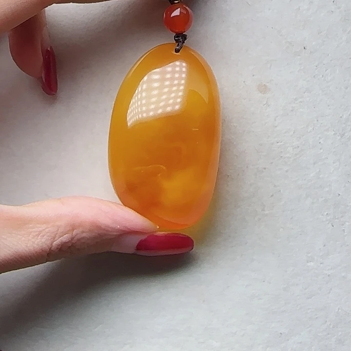 琥珀未镶嵌手链吊坠