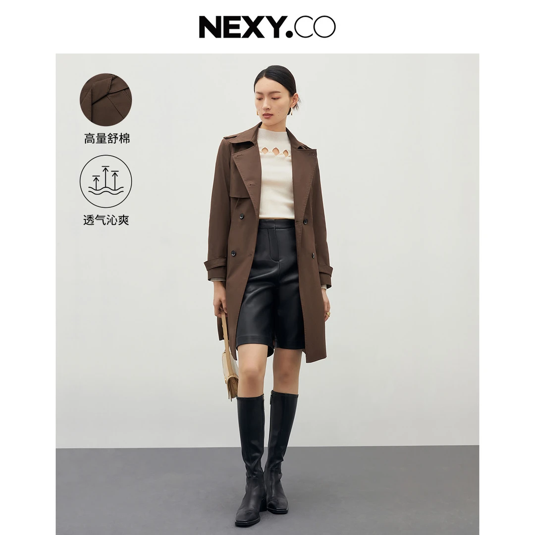 【羊羊专属】【经典百搭】秋季时尚通勤减龄风衣外套女士中长款大衣