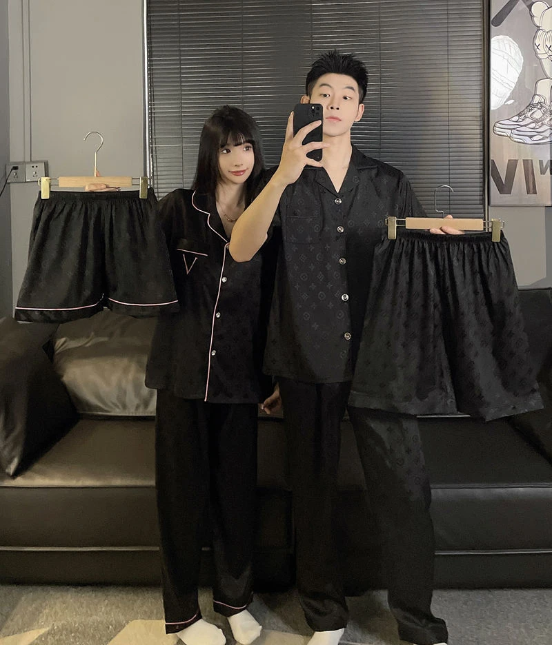 睡衣男夏季短袖三件套