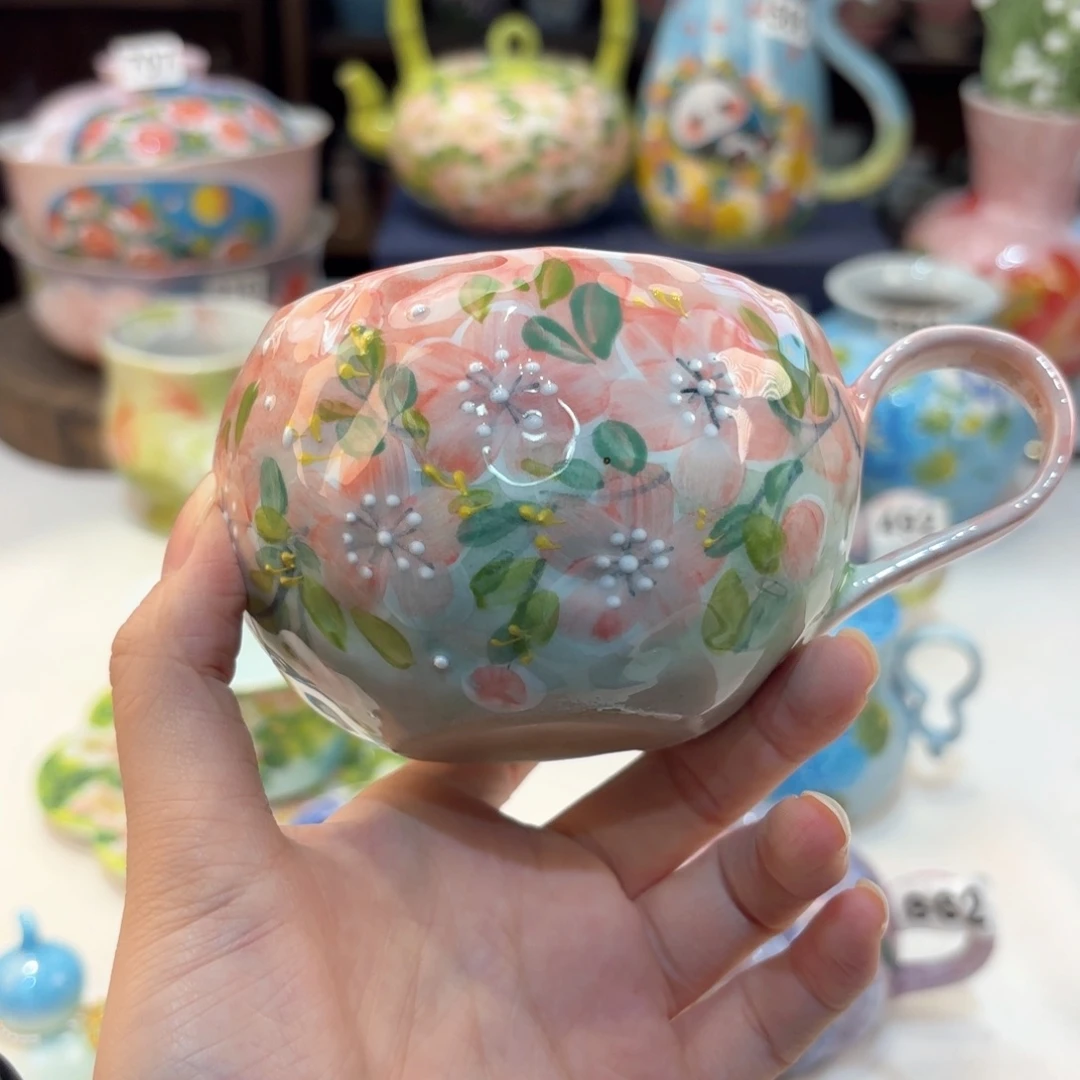 景德镇手绘高温釉下彩陶瓷茶具