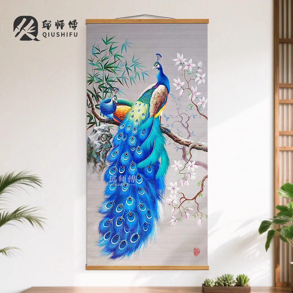 BJ204（木语）中国风客厅竹编装饰壁画