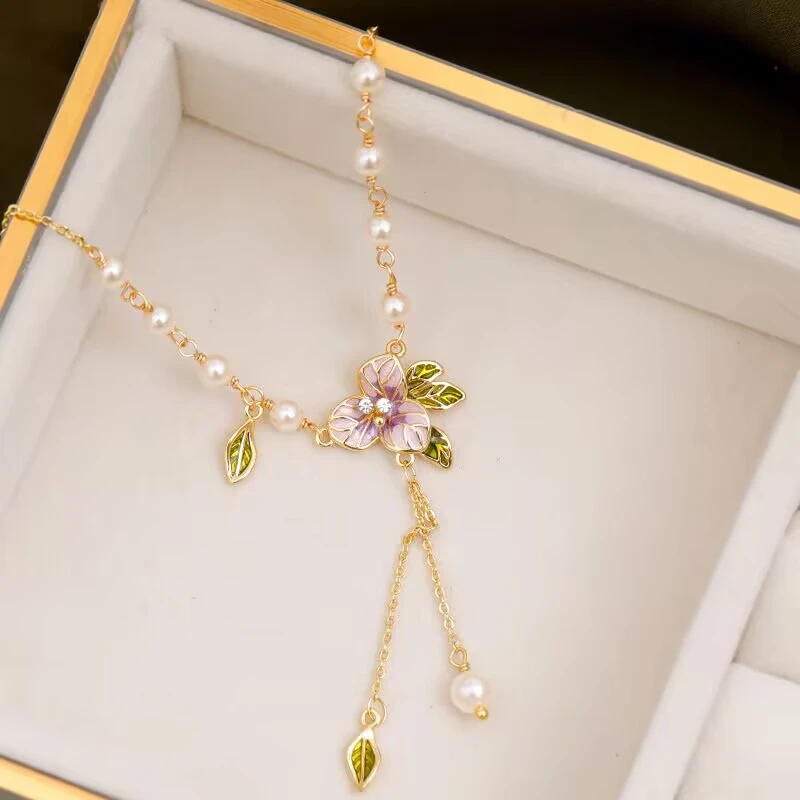 铜合金项链 《货号8764》清新甜美花朵项链