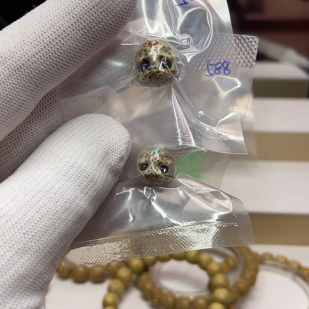 星月菩提吊坠石玉阿呆顶珠