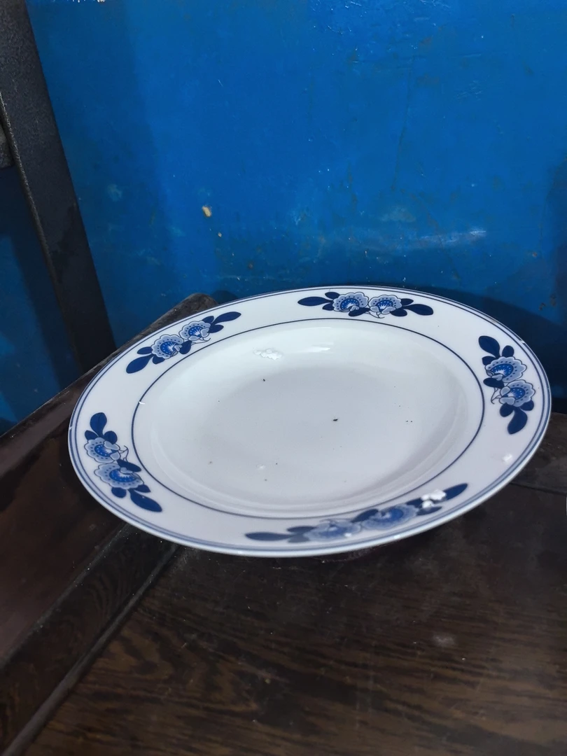 景德镇陶瓷双蕾花8寸深盘