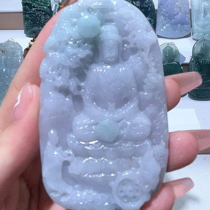 翡翠未镶嵌颈饰挂件