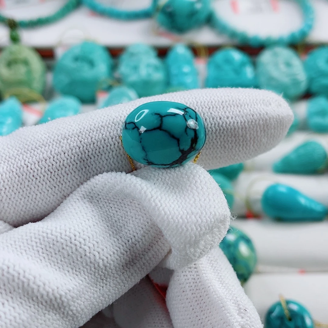 绿松石未镶嵌车挂