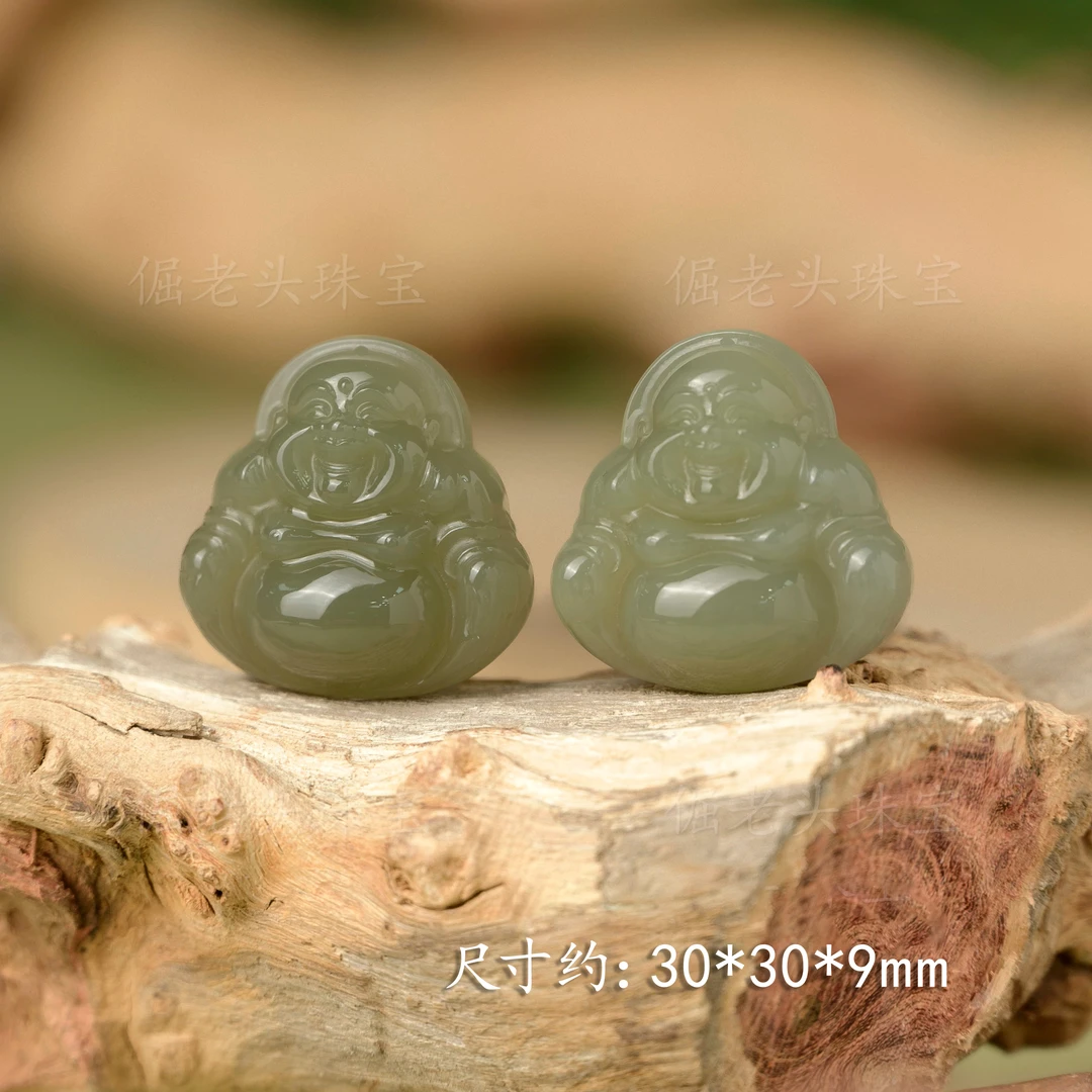 【倔老头工厂】和田玉佛公吊坠约30*9mm+油润细腻（配绳）多样性发一