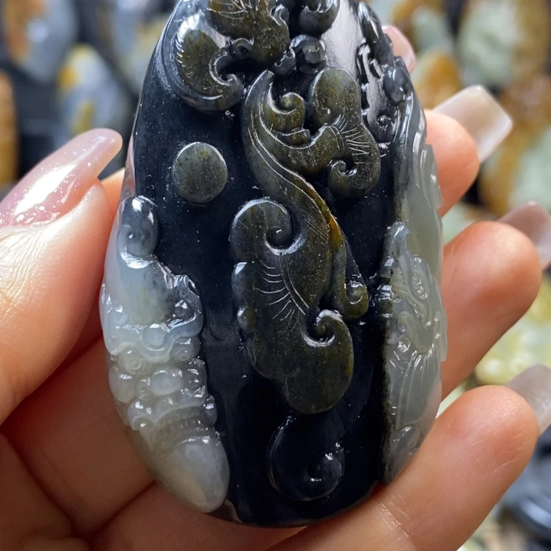 和田玉未镶嵌挂件