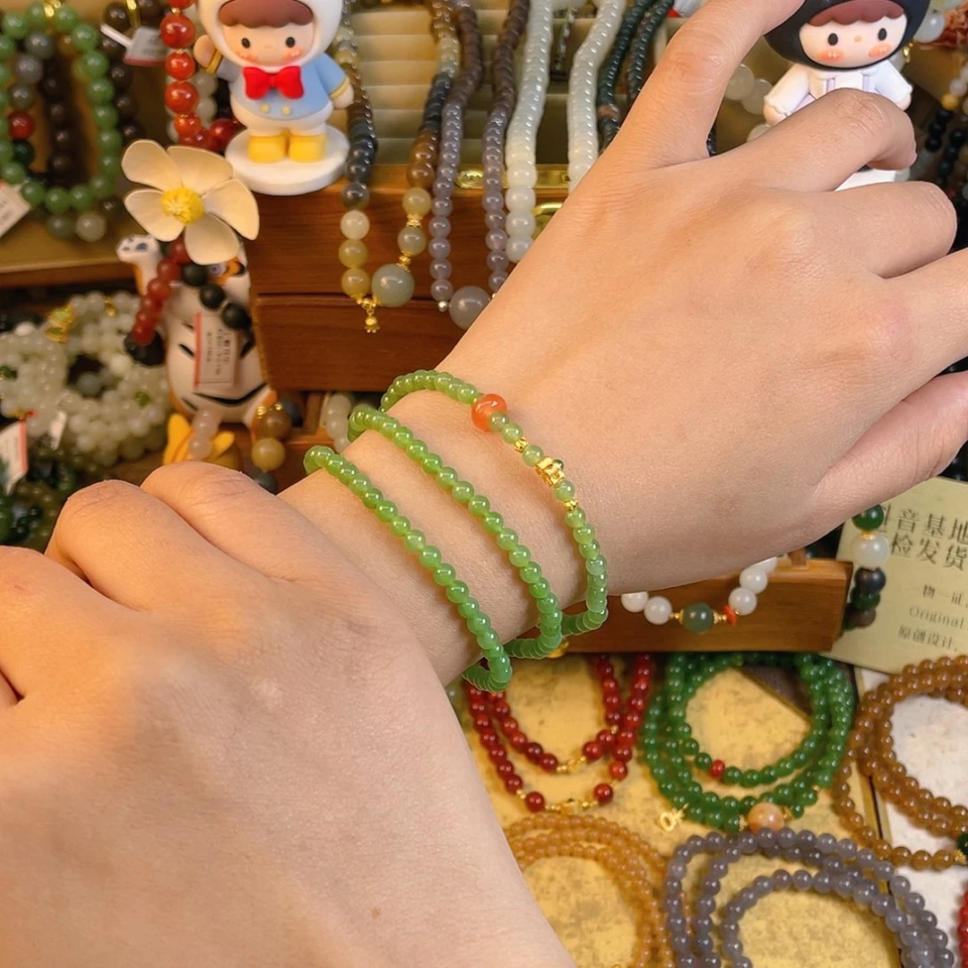 【闪购商品】和田玉多圈手串未镶嵌