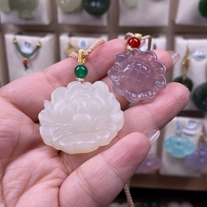 玛瑙/玉髓合金颈饰向日葵