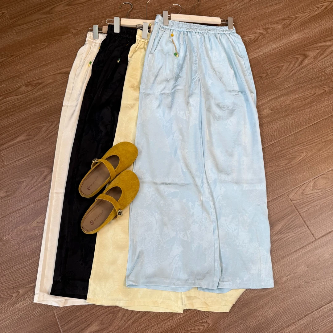 [‌绝鸢]Z069新中式新款直筒裤国风百搭时尚裤子宽松女裤