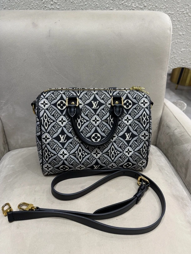 99新 LouisVuitton/路易威登 speedy25 1854系列单肩斜挎包