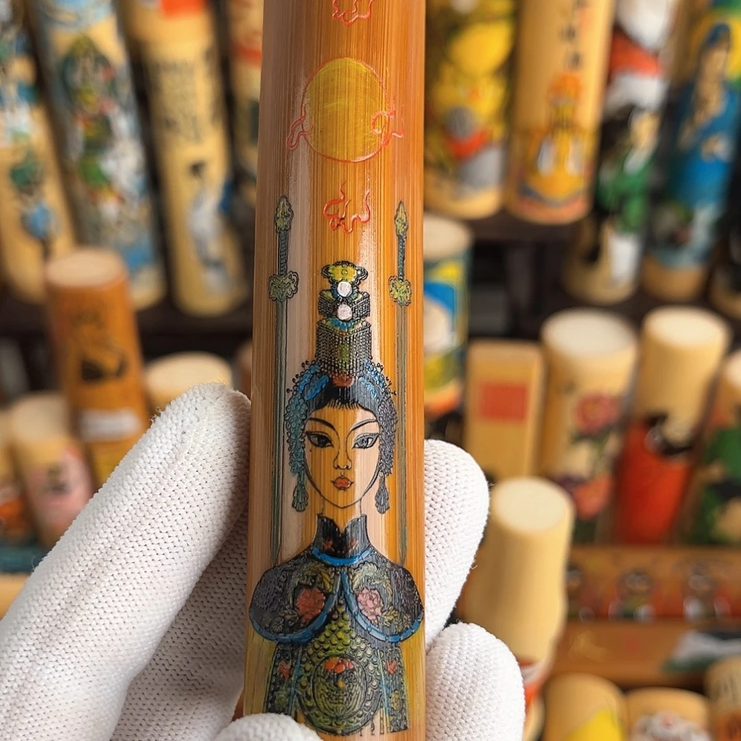 初*虞姬手绘实心竹