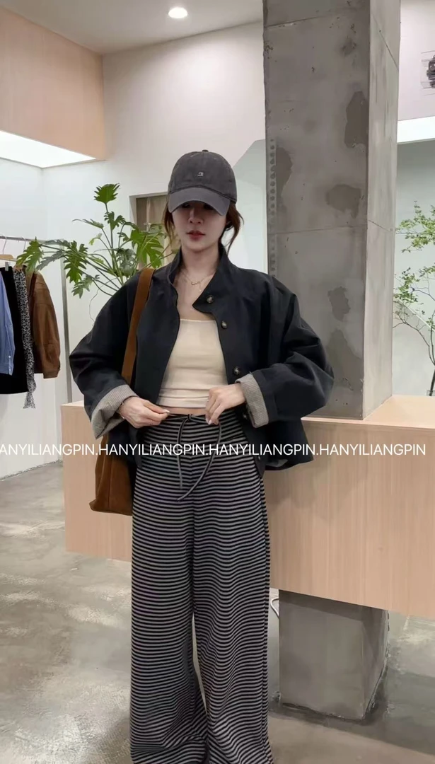 【美拉德】设计感立领短款外套