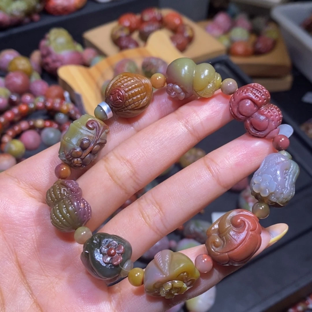 【闪购商品】玛瑙/玉髓手串未镶嵌盐源玛瑙