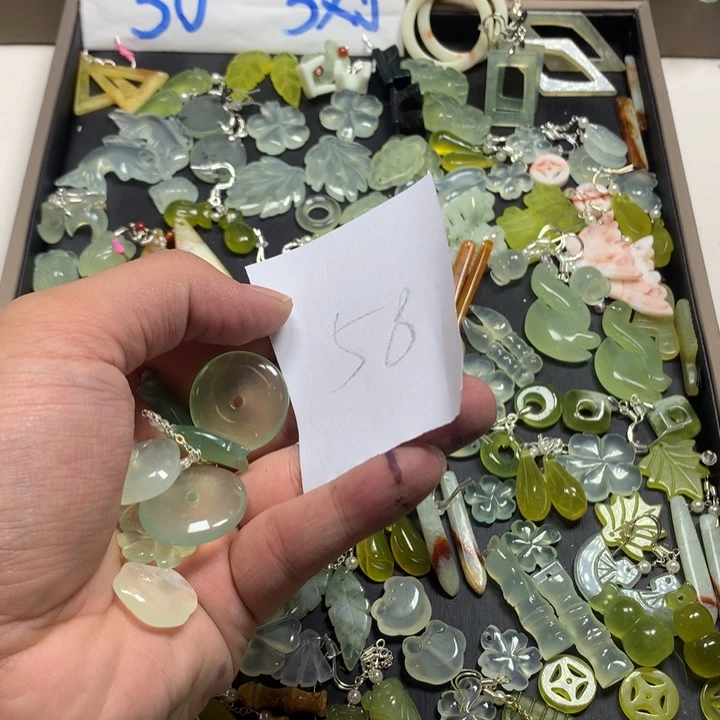 *****蛇纹石玉合金耳钉