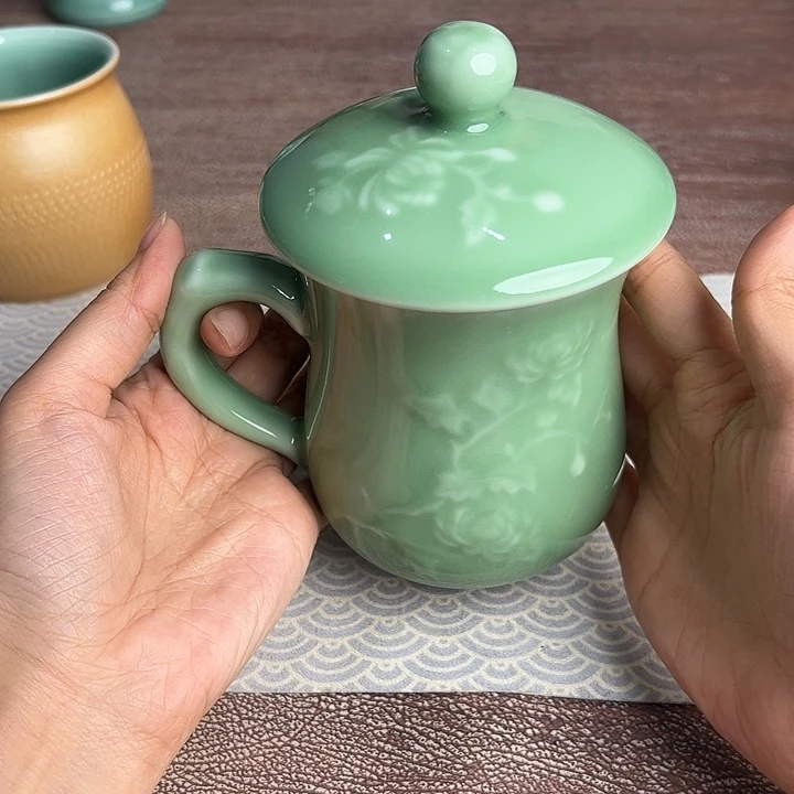 龙泉云间青瓷小米茶器