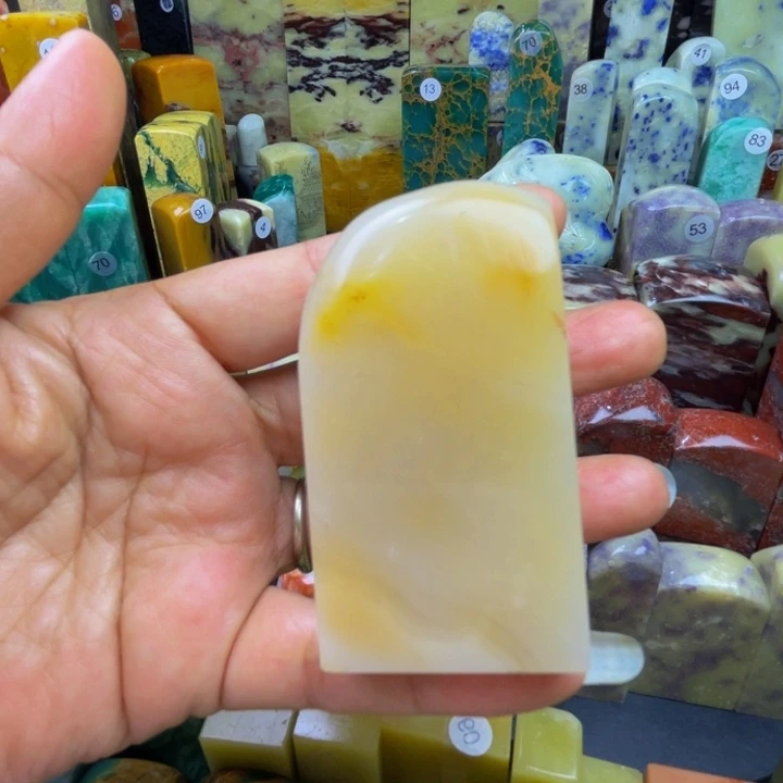 舒***人青田石印石老挝石