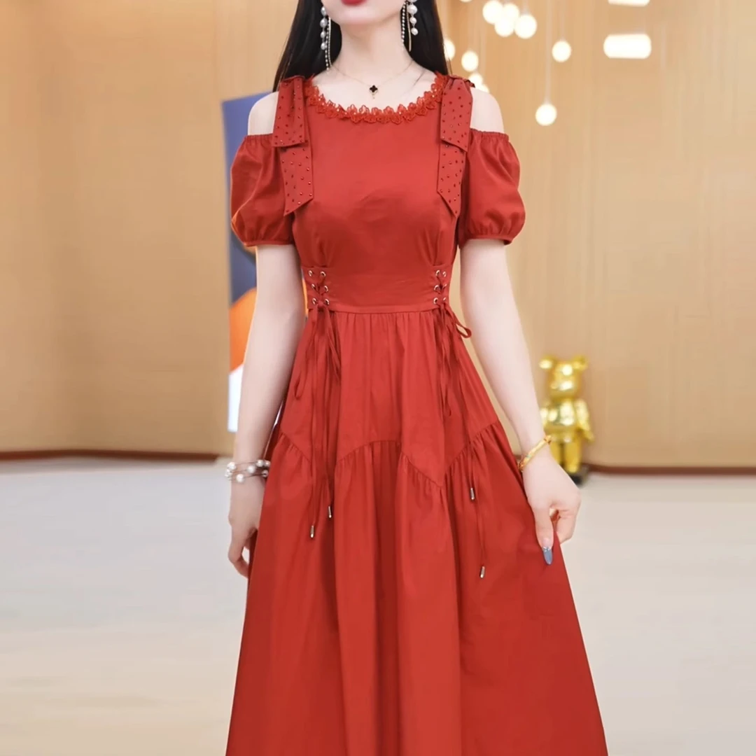 【莫瑞】连衣裙2025新款女夏季十三行今年流行爆款气质名媛减龄轻奢