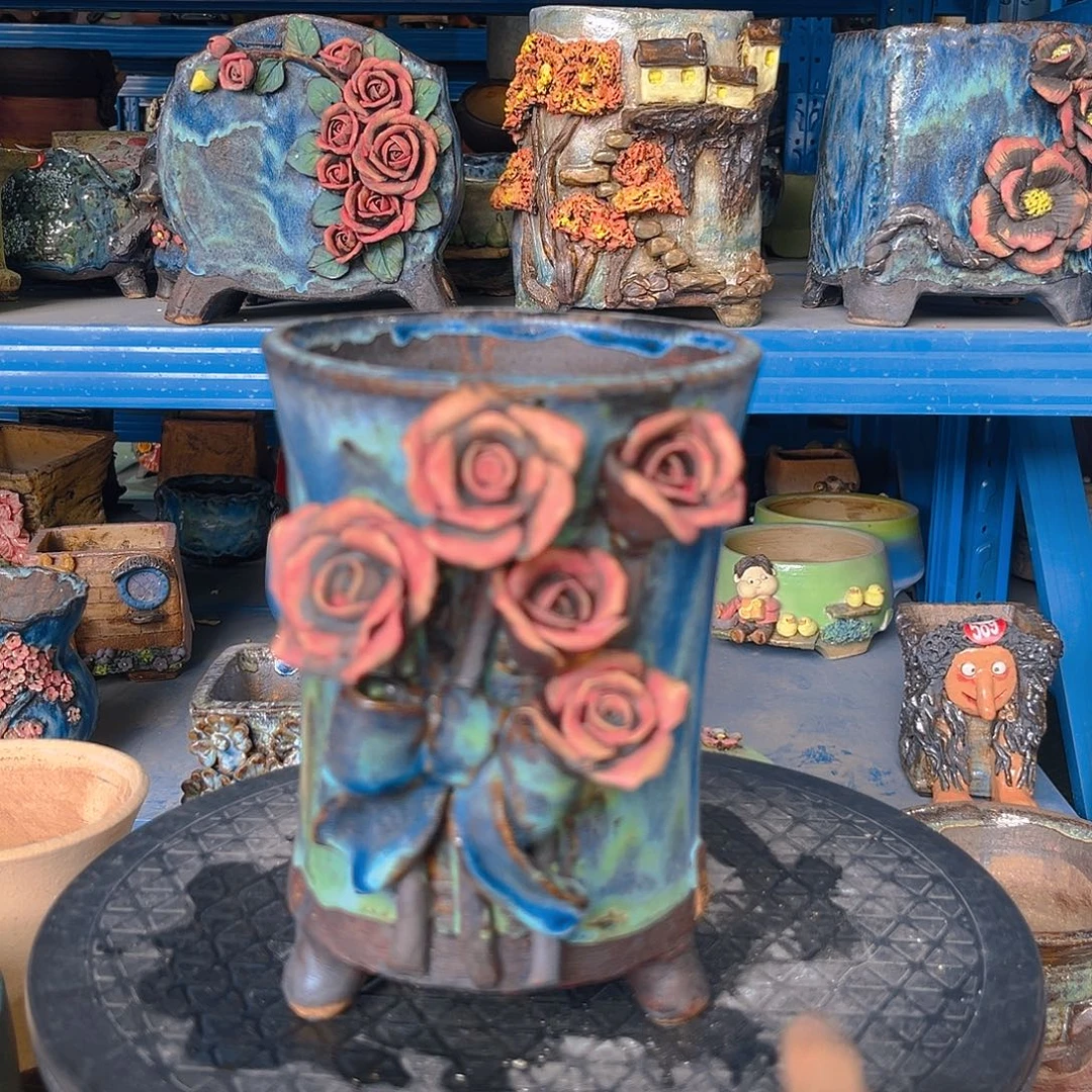 8 号陶然花器手工花盆