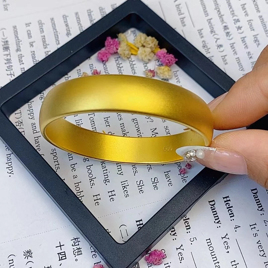 合金手镯 《高定精工》素圈轮胎手镯宽12n