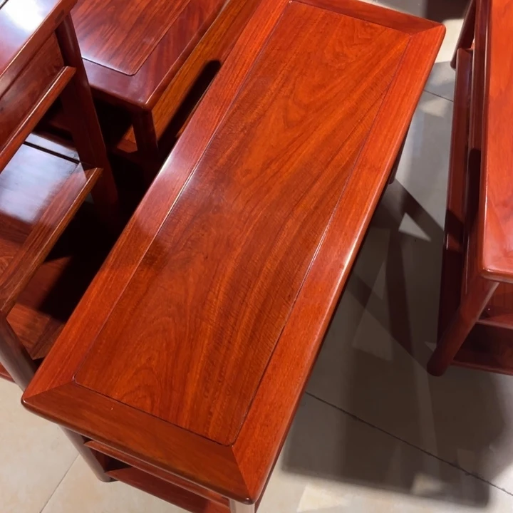 成套家具紫檀木类缅甸花梨木换鞋凳