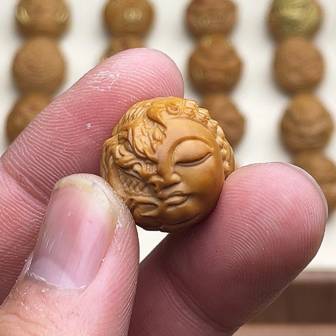 猴头核桃吊坠佛魔一念20