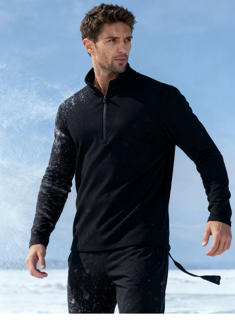 半拉链psp抓绒衣超强保暖透气透湿半拉链抓绒衣