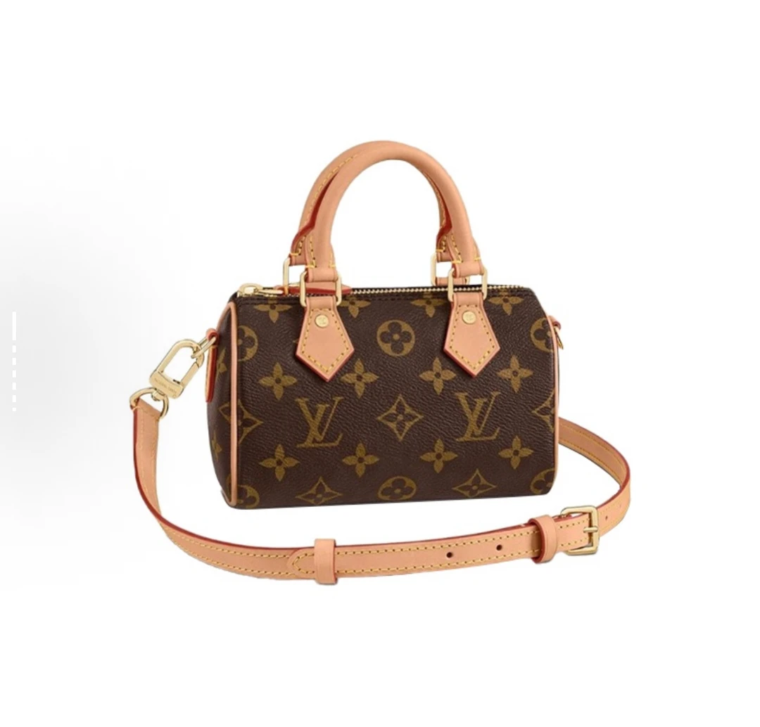 未使用 LouisVuitton/路易威登 Speedy Nano肩带可调节单肩包