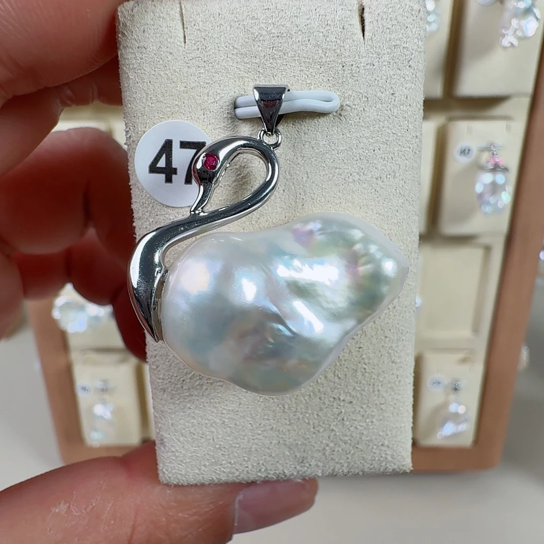 安***可颈饰淡水珍珠合金