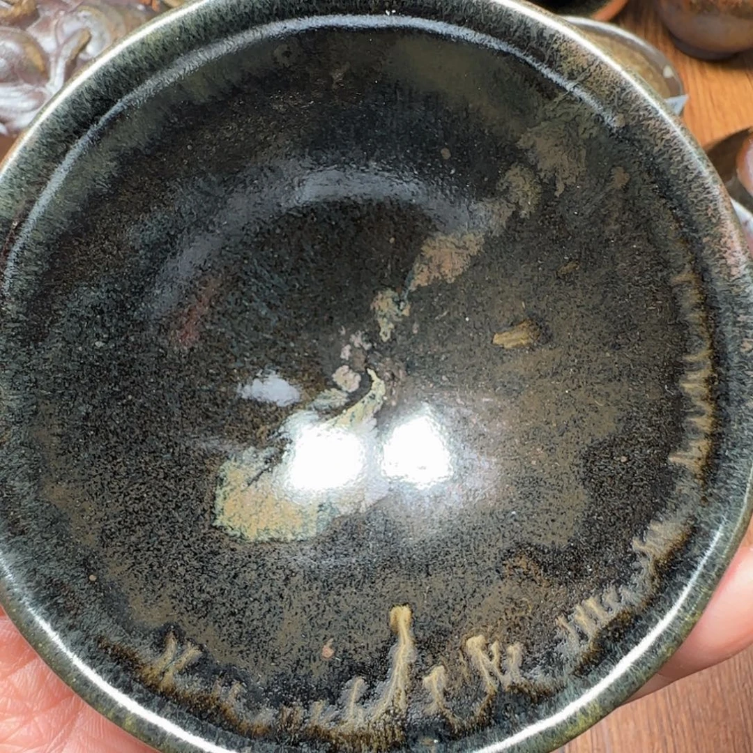 柴烧建盏茶盏茶杯349
