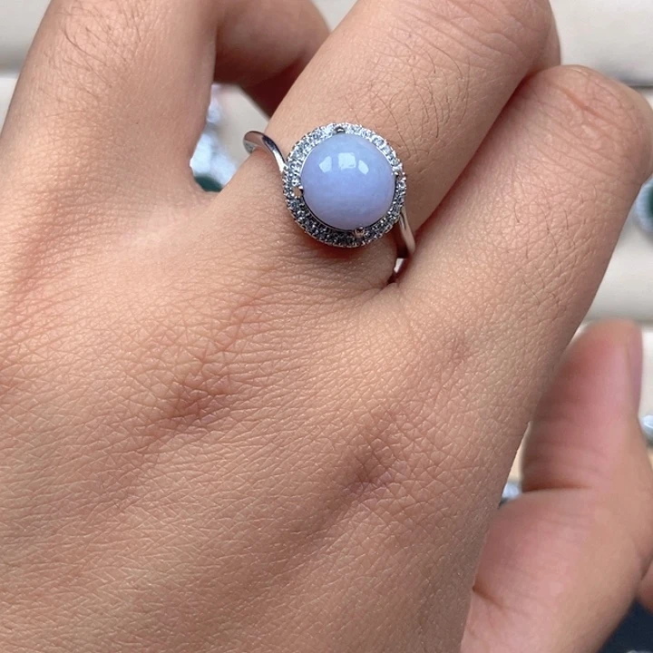 翡翠未镶嵌戒指戒指