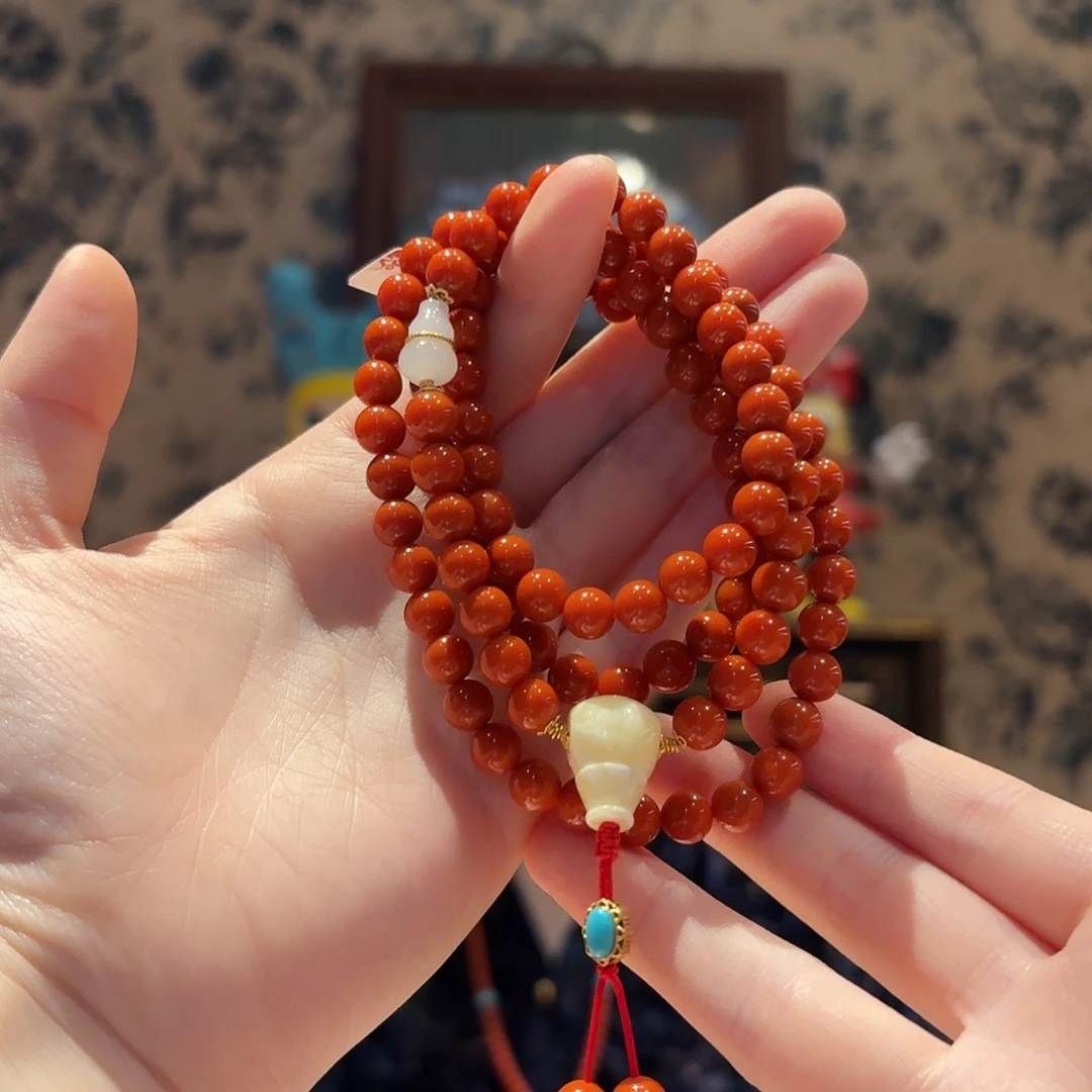 南红玛瑙未镶嵌颈饰