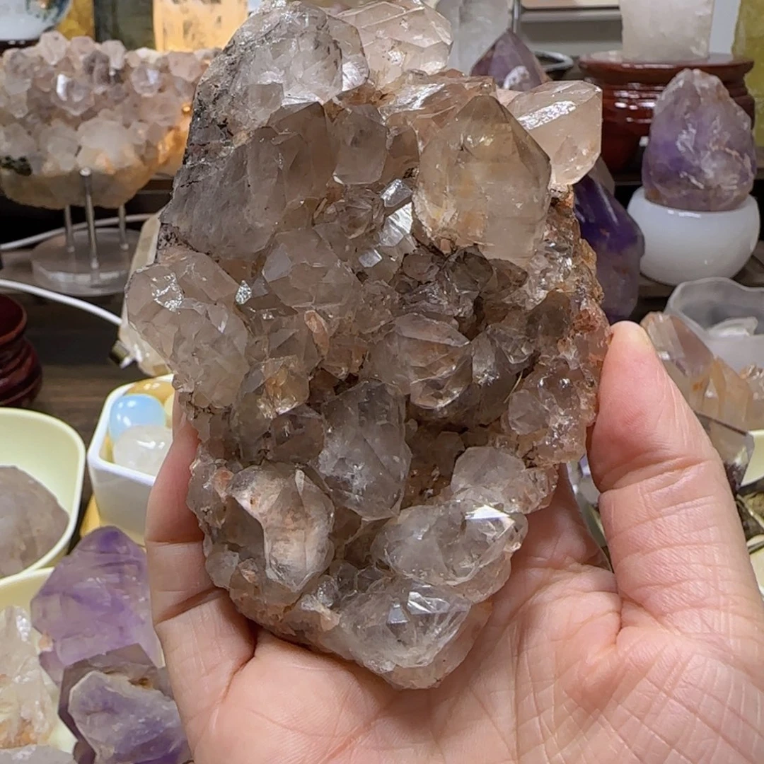 水晶未镶嵌车挂马达加斯加晶簇