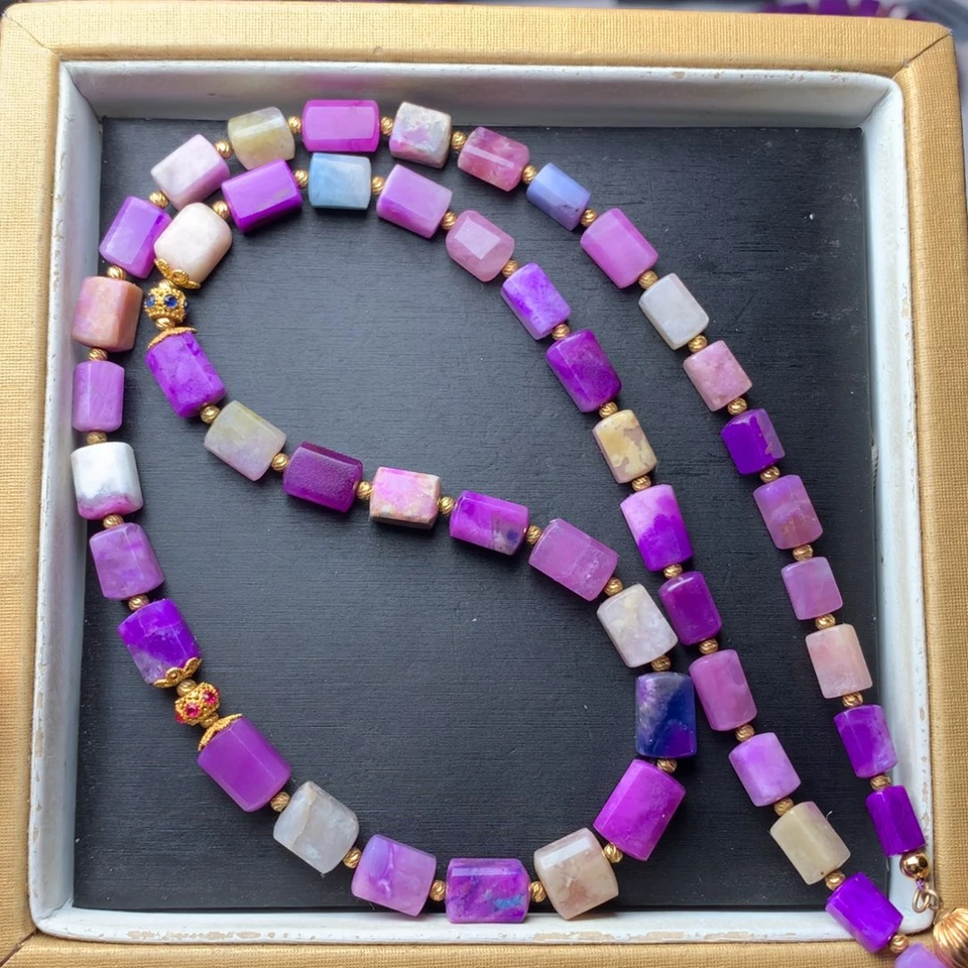 苏纪石（舒俱来）18K金镶嵌项链