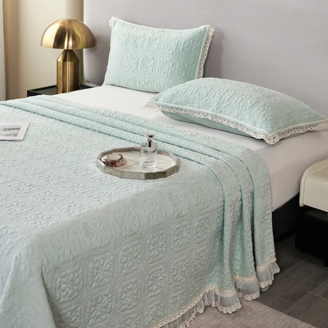 【意格】正面婴肤绒反面纯棉床盖 柔软亲肤加厚