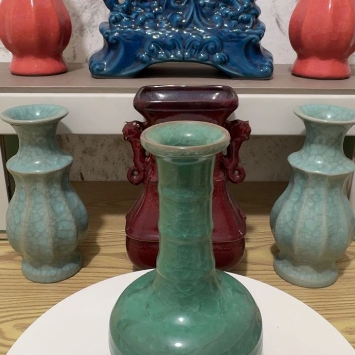 瓷片手工制作陶瓷摆件