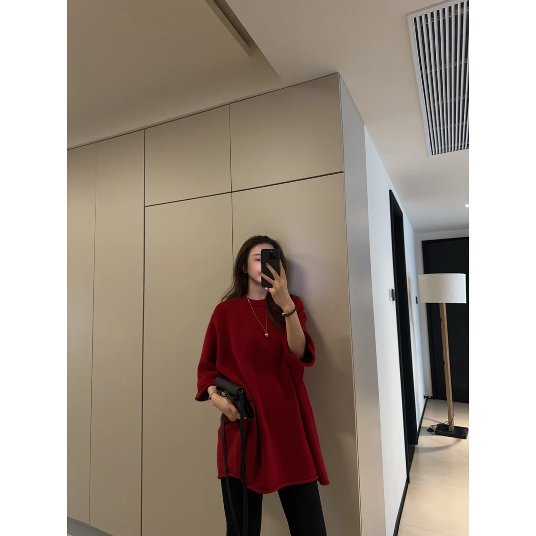 REVAN SUN -大骨架穿搭 100%绵羊毛 毛衣7226（不能机洗）