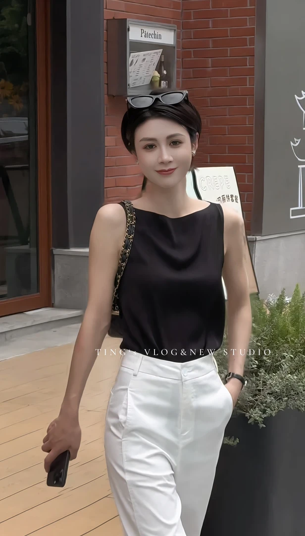 TAOYUNYI【且意】法式简约百搭无袖上衣ZC52BX620