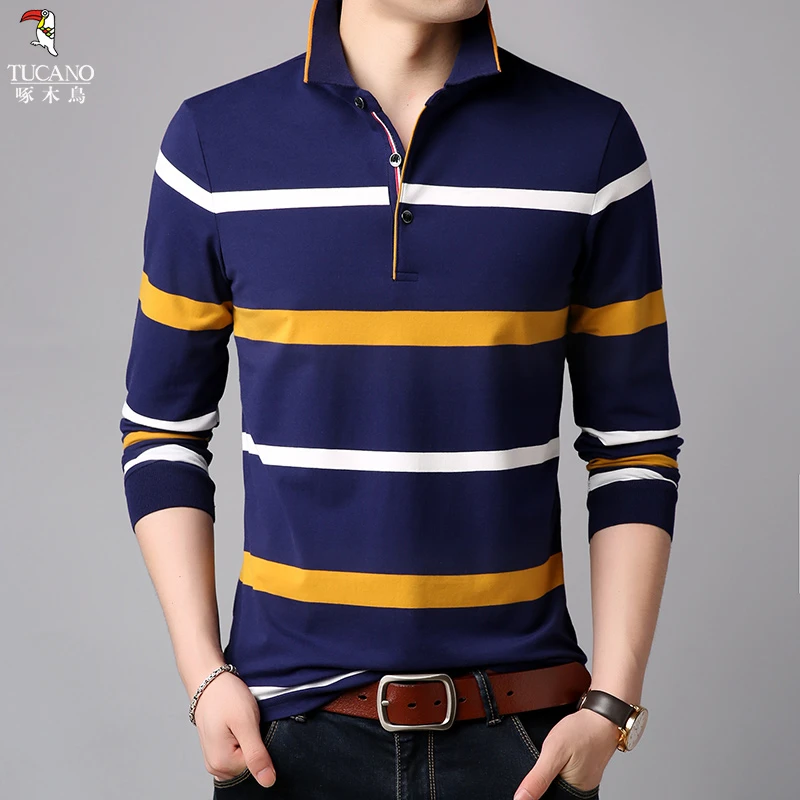 啄木鸟2025春季新款柔软亲肤吸汗保暖时尚潮流POLO衫