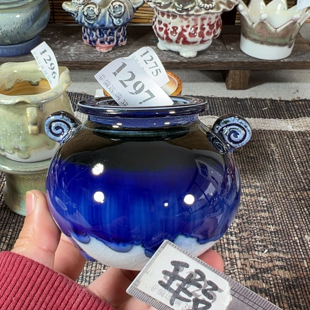 红陶景德镇手工花盆