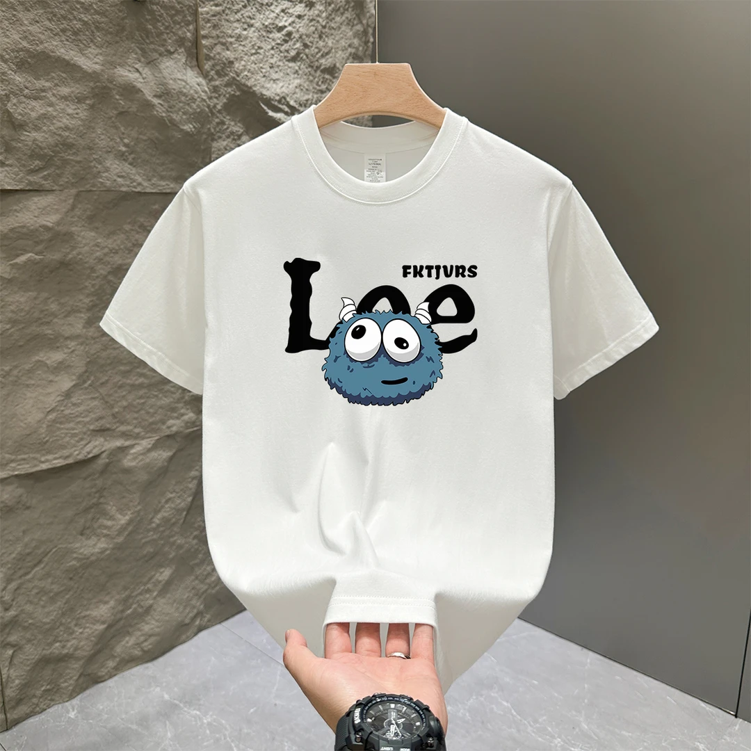 夏季2025新款美式潮牌短袖T恤男款休闲百搭时尚男士纯棉上衣半袖