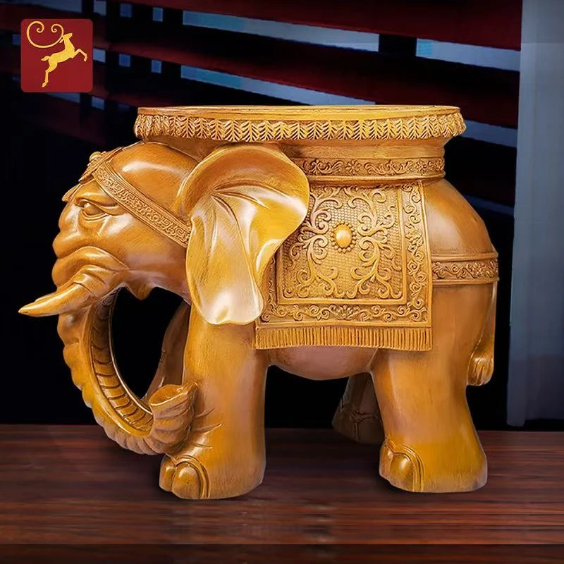 吉祥单象客厅凳家居工艺品摆件