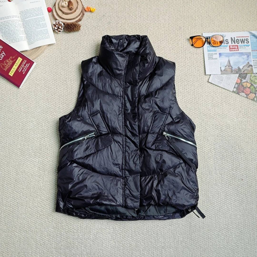 205年早春新款休闲百搭宽松纯色马甲厚外套9239