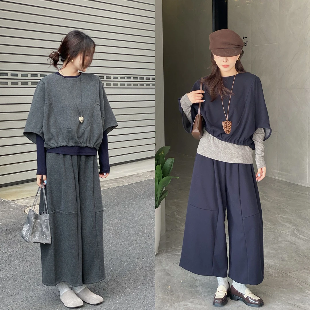 【西西里】简约大气不挑人纯色百搭套装（卫衣+休闲裤两件套）